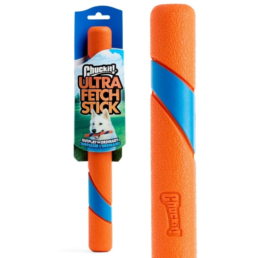 Chuckit! Ultra Fetch Stick Durable Rubber 12” Interactive Outdoor Fetch Dog Toy